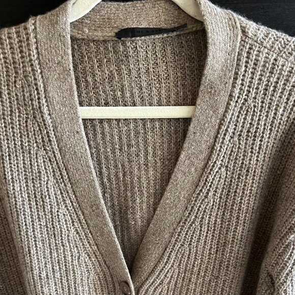 Jenni Kayne Alpaca Cocoon Cardigan, Taupe XS - Picture 2 of 7